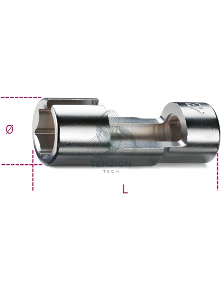 Chiave A Bussola Attacco Quadro Femmina 1/2"  Per Sonda Lambda