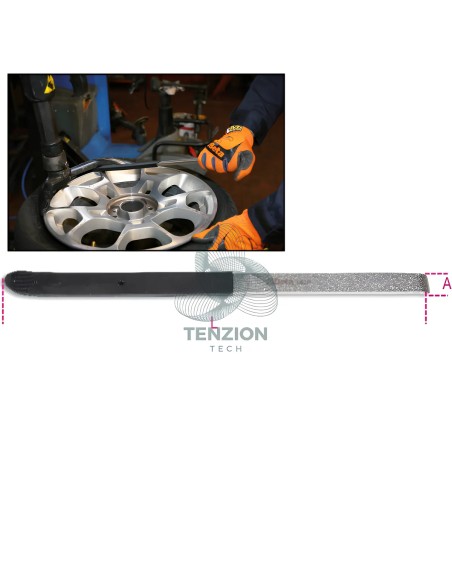 Levagomme Con Protezione In Gomma Antigraffio 490mm