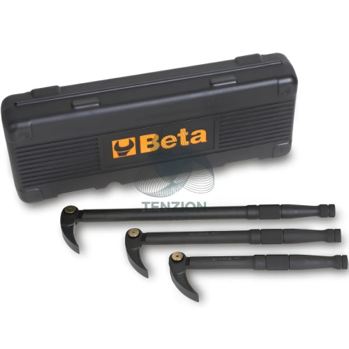 Set 3 Leve Con Testa Snodata Piatta Curva 200-300mm