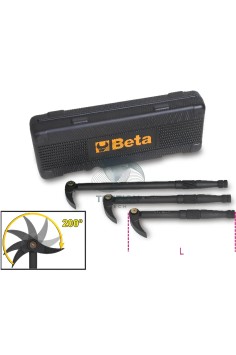 Set 3 Leve Con Testa Snodata Piatta Curva 200-300mm 2