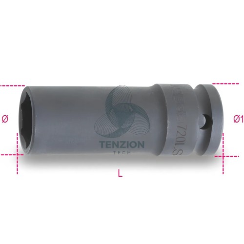 Chiave A Bussola Macchina Serie Lunga Sottile 1/2" 36mm