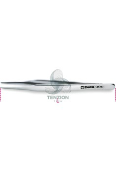 Pinzetta A Molla Antiacido Antimagnetica Punte Piatte Arrotondate Acciaio Inox