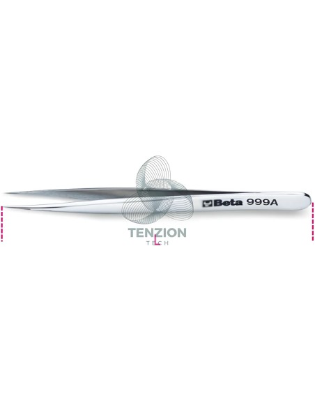 Pinzetta A Molla Antiacido Antimagnetica Punte Corte Finissime Acciaio Inox
