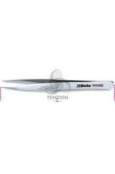 Pinzetta A Molla Antiacido Antimagnetica Punte Forti Dritte Acciaio Inox