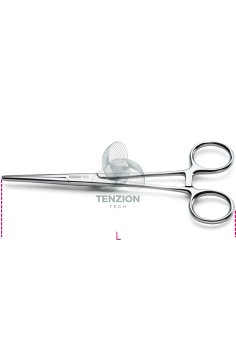 Pinzetta Autobloccante Becchi Arrotondati Zigrinati Acciaio Inox