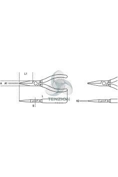 Pinza A Becchi Tondi Lunghi Manici PVC Antiscivolo 2