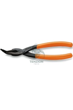 Pinza A Becchi Piegati 45° Per Anelli Elastici Fori Manici PVC Antiscivolo