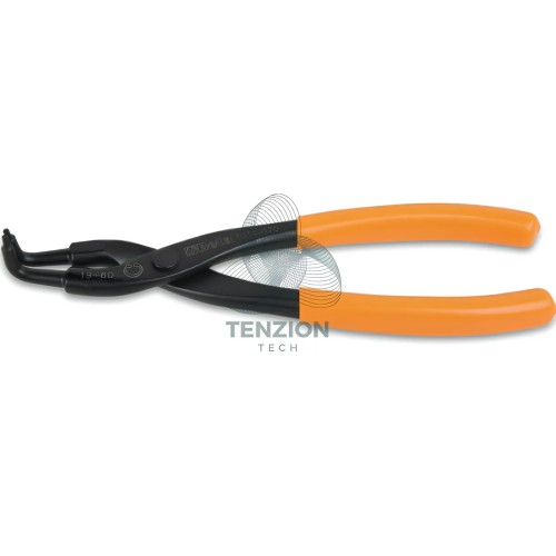 Pinza A Becchi Piegati 90° Per Anelli Elastici Fori Manici PVC Antiscivolo