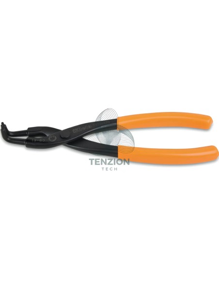 Pinza A Becchi Piegati 90° Per Anelli Elastici Fori Manici PVC Antiscivolo