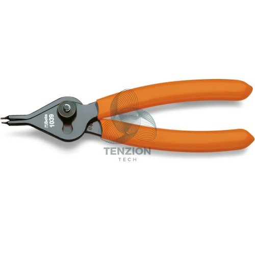 Pinza Reversibile A Becchi Dritti Per Anelli Elastici Fori Alberi 150mm Manici PVC Antiscivolo