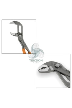 Set 3 Pinze Regolabili A Pulsante Manici PVC Antiscivolo 180-300mm 2