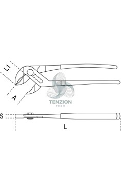 Pinza Regolabile Cerniera Chiusa Manici PVC Antiscivolo 2
