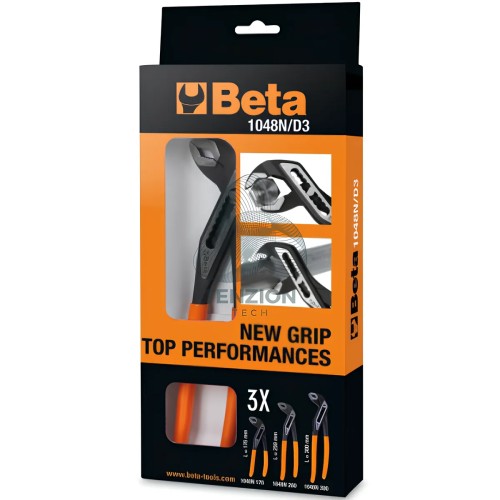 Set 3 Pinze Regolabili Cerniere Chiuse Manici PVC Antiscivolo 175-300mm