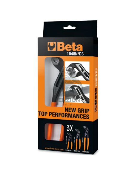 Set 3 Pinze Regolabili Cerniere Chiuse Manici PVC Antiscivolo 175-300mm