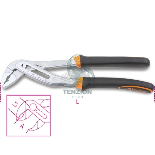 Pinza Regolabile Cerniera Chiusa 250mm Impugnatura Bimateriale