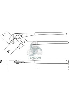 Pinza Regolabile Cerniera Chiusa Verniciata 2