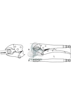 Pinza Regolabile Autobloccante Ganasce Concave 2