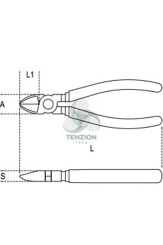 Tronchese A Taglienti Diagonali Cromati Manici PVC Antiscivolo 2