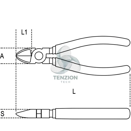 Tronchese A Taglienti Diagonali Manici PVC Antiscivolo