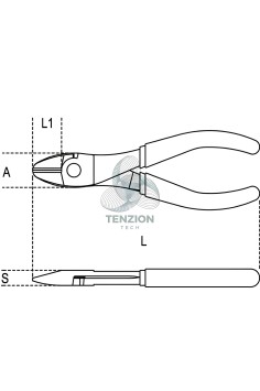 Tronchese A Grande Effetto Taglienti Diagonali Cromati Manici PVC Antiscivolo 2