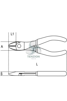 Tronchese A Grande Effetto Taglienti Diagonali Manici PVC Antiscivolo 2