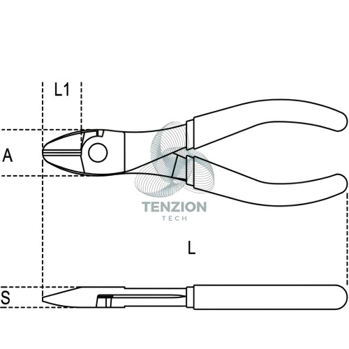 Tronchese A Grande Effetto Taglienti Diagonali Impugnatura Bimateriale