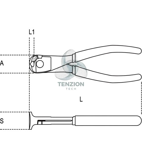 Tronchese A Grande Effetto Taglienti Frontali Manici PVC Antiscivolo