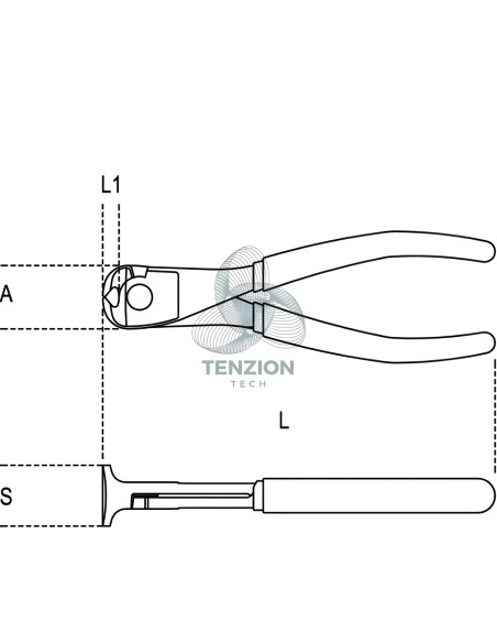 Tronchese A Grande Effetto Taglienti Frontali Manici PVC Antiscivolo