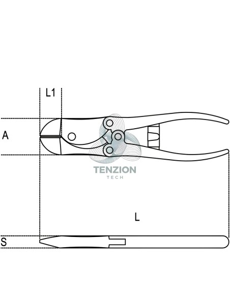 Tronchese A Doppia Leva Taglienti Diagonali Tipo Pesante