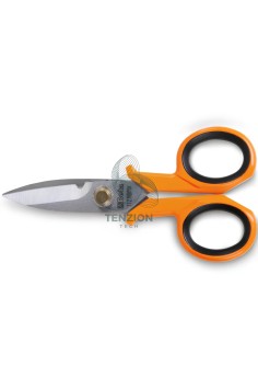 Forbice Per Elettricista Lame Dritte Microdentatura Acciaio Inox