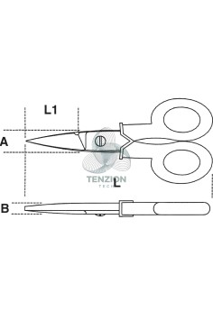 Forbice Per Elettricista Lame Dritte Microdentatura Acciaio Inox 2