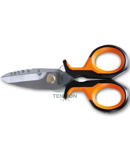 Forbice Per Elettricista Lame Dritte Svasatore Acciaio Inox