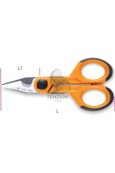 Forbice Per Elettricista Lame Dritte Tranciacavo Crimpatore Acciaio Inox 2