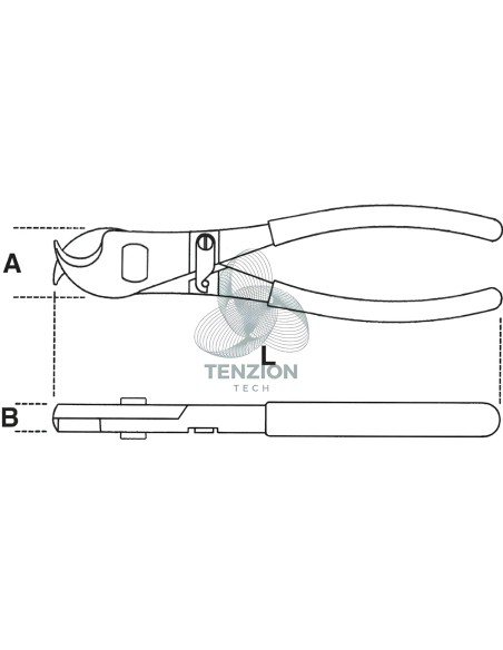 Tagliacavi Per Cavi Isolati Rame Alluminio Manici PVC Antiscivolo