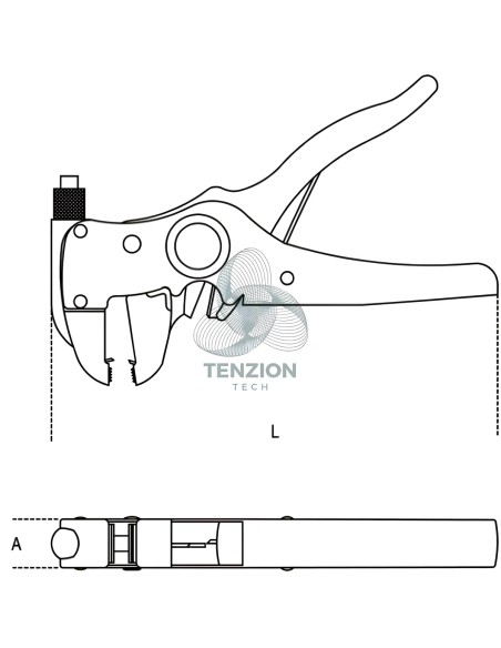 Pinza Spellafili Frontale Autoregolabile Con Dispositivo Di Taglio