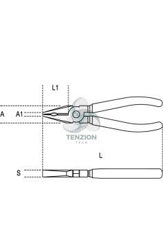 Pinza Universale Grande Effetto Con Tagliente A Inserto Impugnatura Bimateriale 2