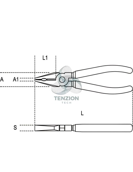 Pinza Universale Grande Effetto Con Tagliente A Inserto Impugnatura Bimateriale