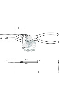 Pinza Regolabile Due Posizioni Manici PVC Antiscivolo 2