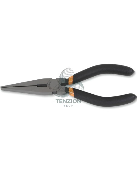 Pinza A Becchi Piatti Lunghissimi Dritti Zigrinati Manici PVC Antiscivolo