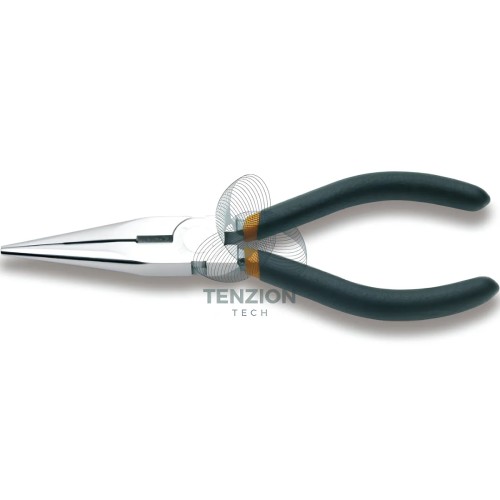 Set 3 Pinze Universale Becchi Mezzotondi Lunghi E Tronchese Cromate Manici PVC Antiscivolo