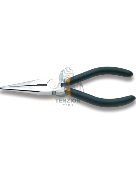 Set 3 Pinze Universale Becchi Mezzotondi Lunghi E Tronchese Cromate Manici PVC Antiscivolo