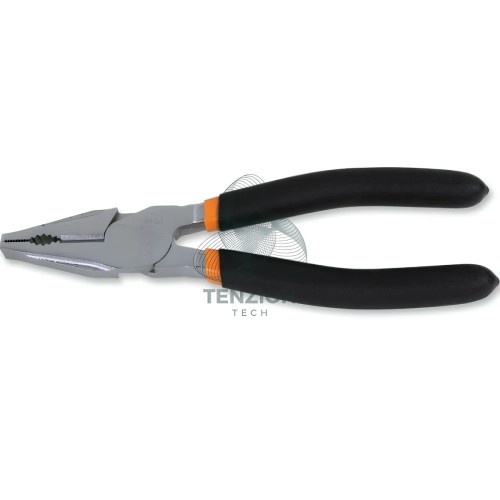 Set 3 Pinze Universale Becchi Mezzotondi Lunghi E Tronchese Cromate Manici PVC Antiscivolo