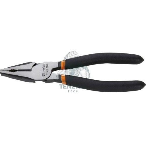 Set 3 Pinze Universale Becchi Mezzotondi Lunghi E Tronchese Manici PVC Antiscivolo