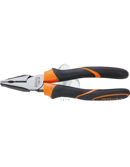 Set 3 Pinze Universale Becchi Mezzotondi Lunghi E Tronchese Impugnatura Bimateriale