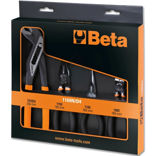 Set 4 Pinze Universale Becchi Mezzotondi Lunghi Tronchese E Pinza A Cerniera