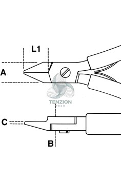 Tronchese Per Elettronica Taglienti Diagonali Rasi Becchi Assottigliati Scaricati Impugnatura Bimateriale 2