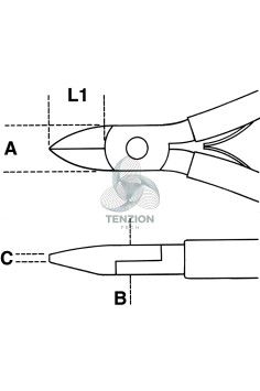 Tronchese Per Elettronica Taglienti Diagonali Normali Impugnatura Bimateriale 2