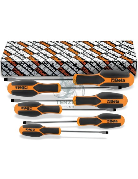 Set 6 Giraviti Per Viti Intaglio 0,4x2,5x75-1,2x8x200mm