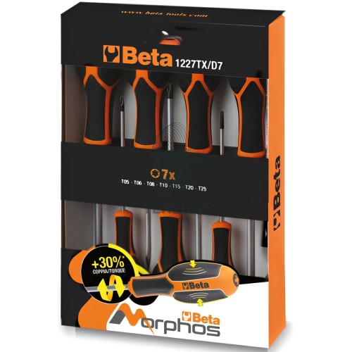 Set 7 Chiavi Maschio Torx Con Impugnatura T5-T25