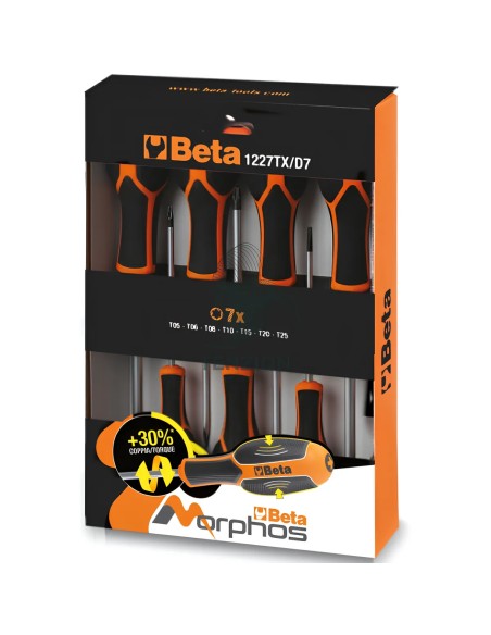 Set 7 Chiavi Maschio Torx Con Impugnatura T5-T25